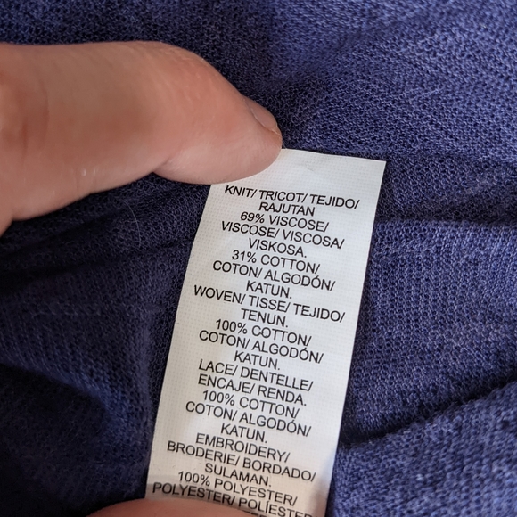 Lucky Brand Tassled tie chest Long Sleeve - Picture 9 of 9